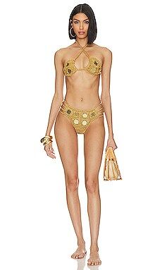 Alix Pinho Translucid Bikini Set in Gold from Revolve.com | Revolve Clothing (Global)