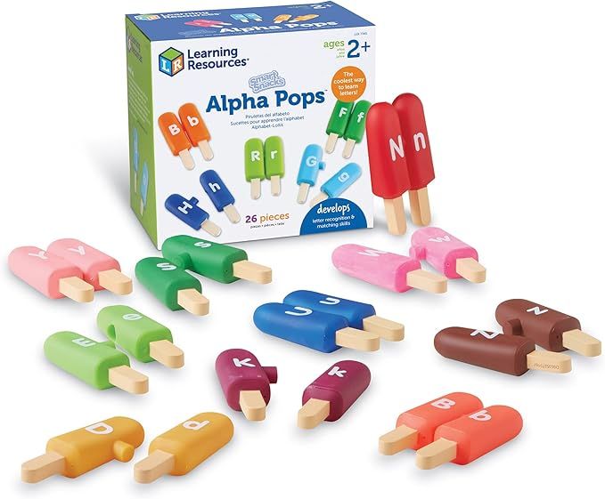 Learning Resources Smart Snacks Alpha Pops, 26 Pieces, Age 2+, Toys for Toddlers, Toddler Alphabe... | Amazon (US)