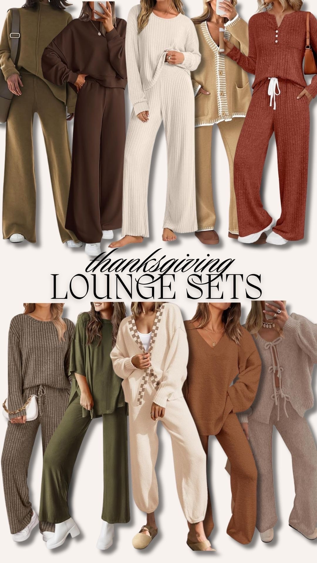 lounge sets for thanksgiving break 

#LTKGiftGuide #LTKootd #LTKHoliday