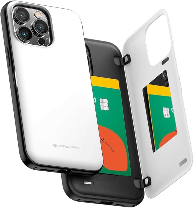 GOOSPERY Magnetic Door Bumper Compatible with iPhone 15 Pro Max Case, Card Holder Wallet Easy Mag... | Amazon (US)