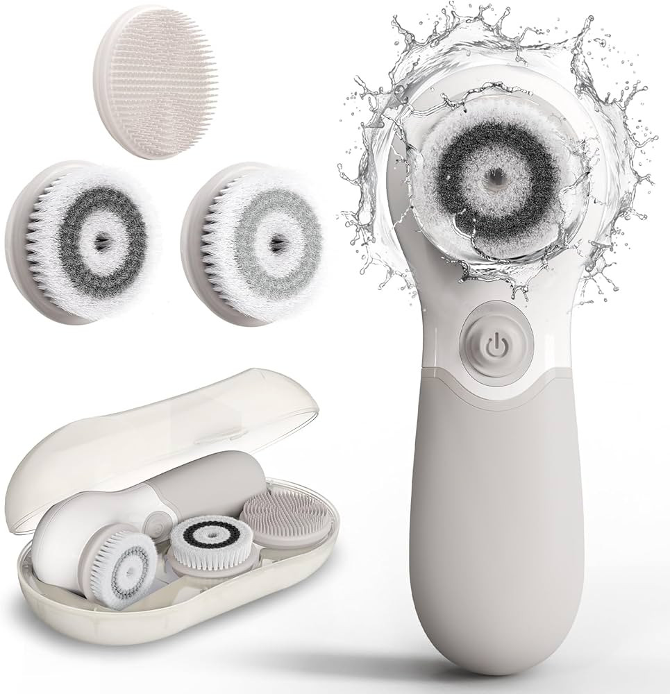 Face Scrubber with 3 Brush Heads & 2 Speeds - Deep Cleaning, Exfoliating, and Massaging for All S... | Amazon (US)