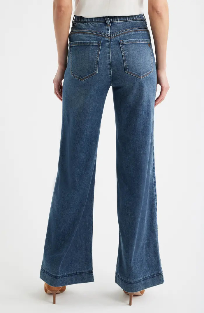 Gracie Skyrise Double Side Seam Wide Leg Jeans | Nordstrom