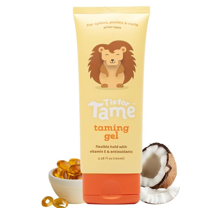 T is for Tame Taming Gel - Boys & Girls Baby Hair Styling Gel for Frizz Control, Flyaways - Natur... | Amazon (US)