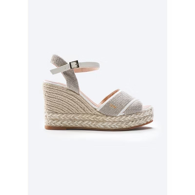 Empuria Canvas Espadrille Sandal Wedges - Ivory / 8 | Target