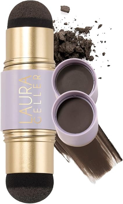 LAURA GELLER NEW YORK Root Touch-Up for Hair & Brows, Instant 100% Gray Root Coverage with Builda... | Amazon (US)