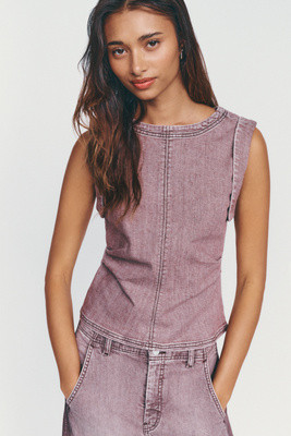 Kendall Denim Sleeveless Top | Anthropologie (US)