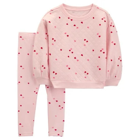Carter's Child of Mine Baby and Toddler Girl Valentine's Outfit Set, Sizes 12M-5T | Walmart (US)