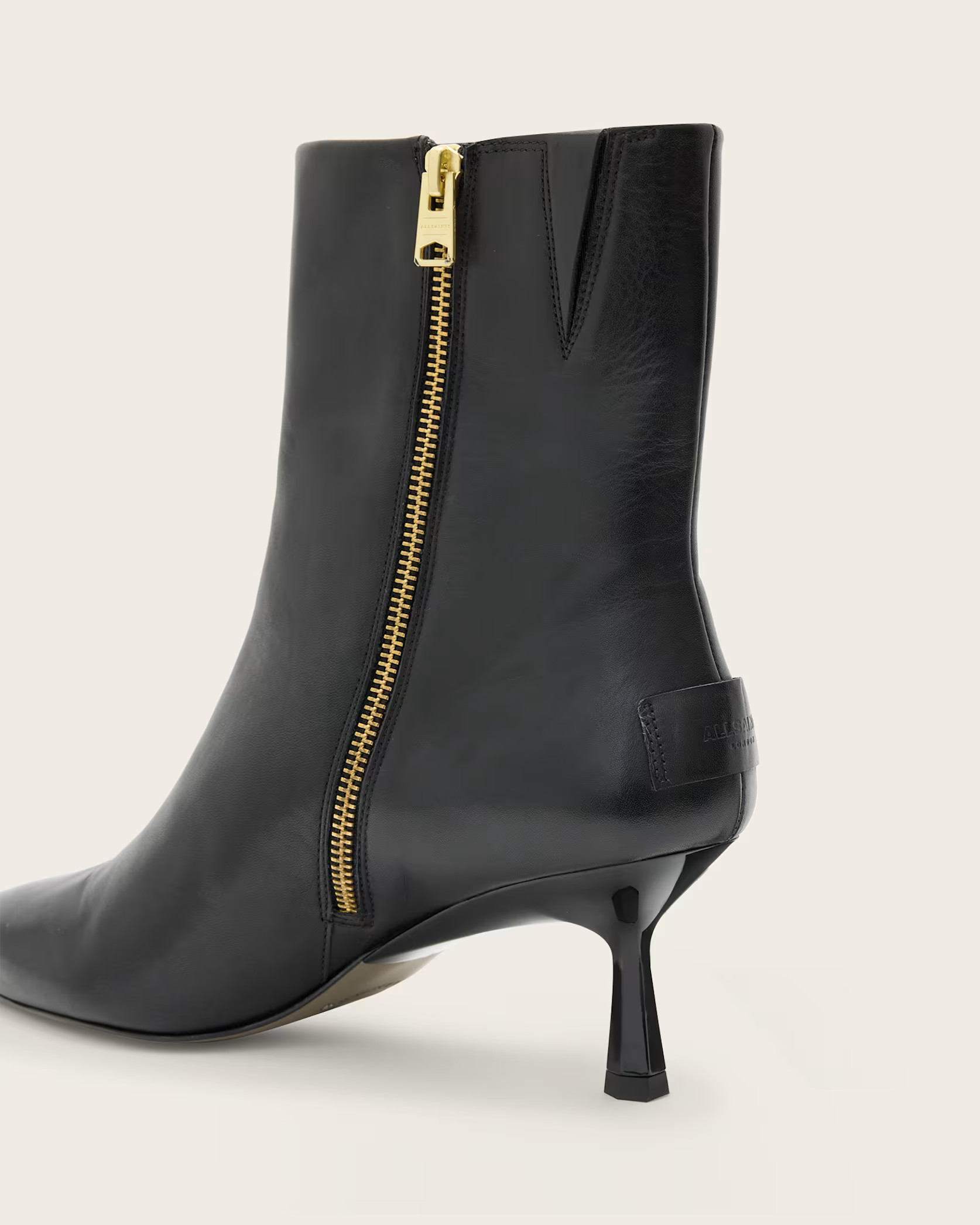 Vivian Leather Boots Black | ALLSAINTS | AllSaints UK