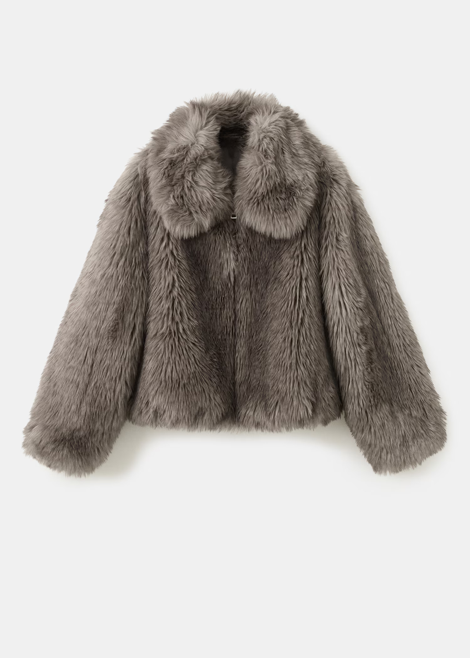 Faux-fur jacket with lapels | Mango (US/MX/AU)