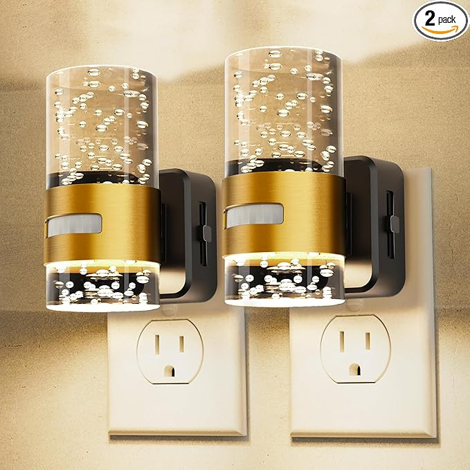 L LOHAS LED Luz nocturna con sensor de movimiento, luces nocturnas regulables enchufables a la pa... | Amazon (US)