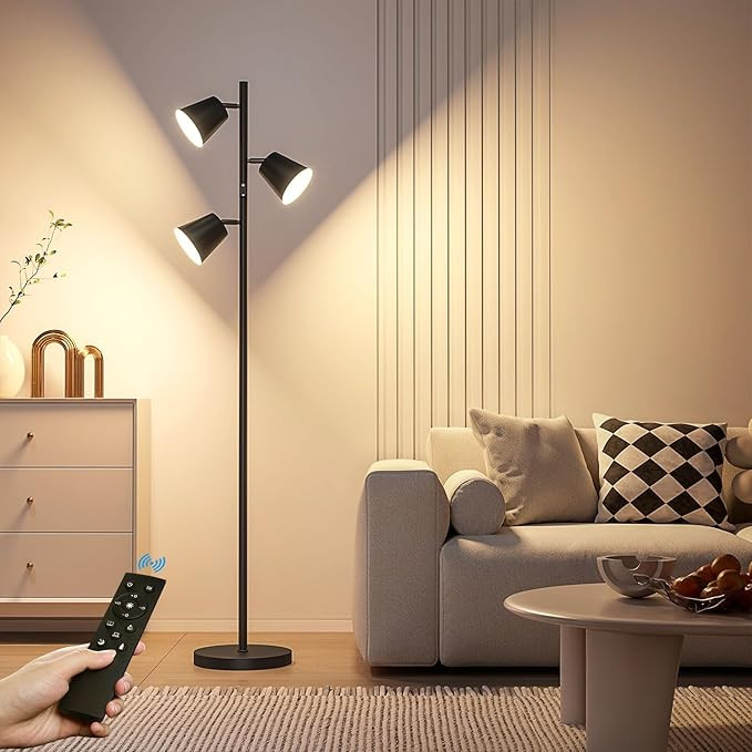 2024 New LED Tree Floor Lamp, 36W Dimmable 2500 LM Modern Standing Lamp with Remote & Touch Contr... | Amazon (US)