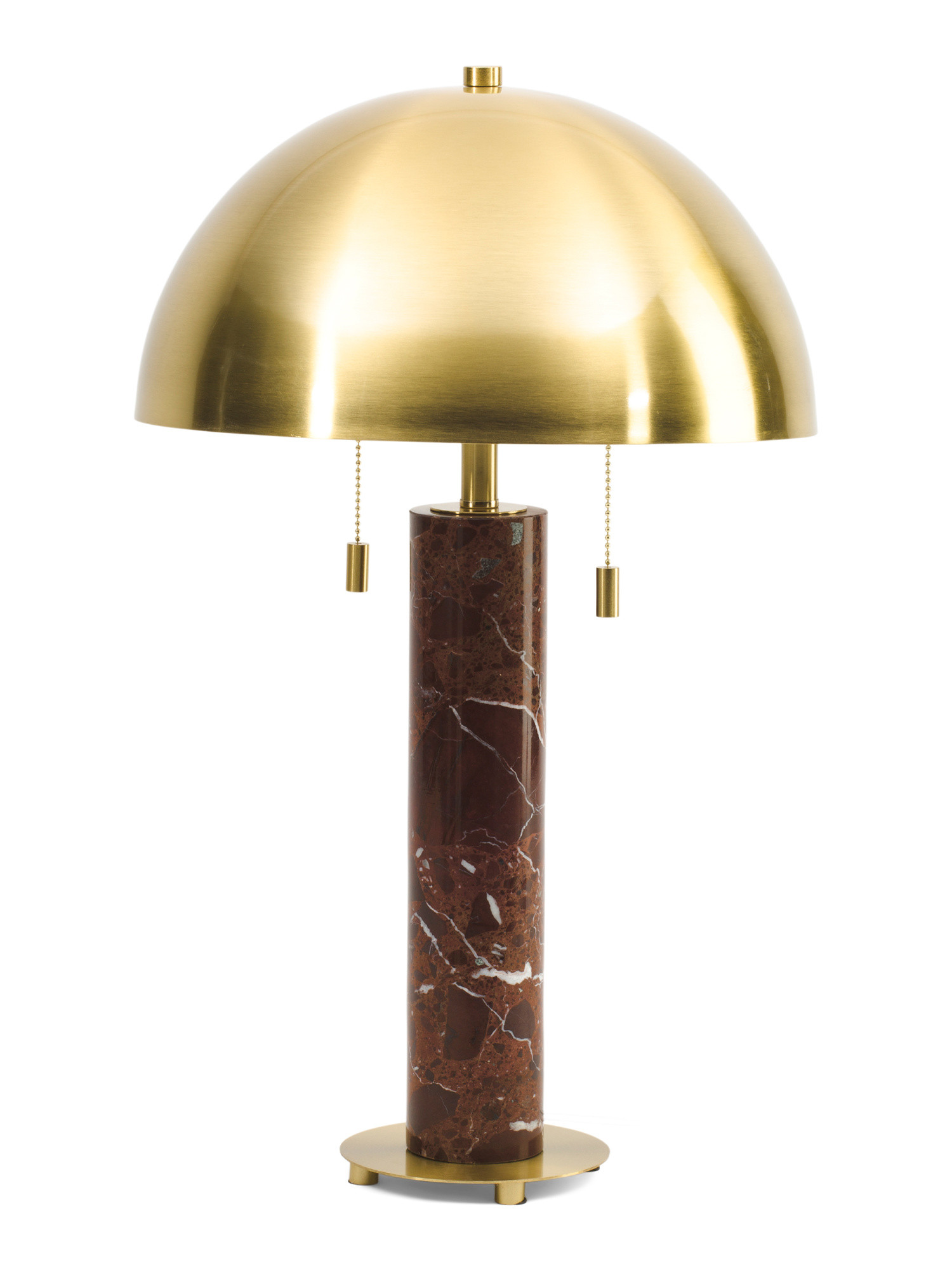 24in Marble Metal Dome Shade Double Pull Table Lamp | Home | Marshalls | Marshalls