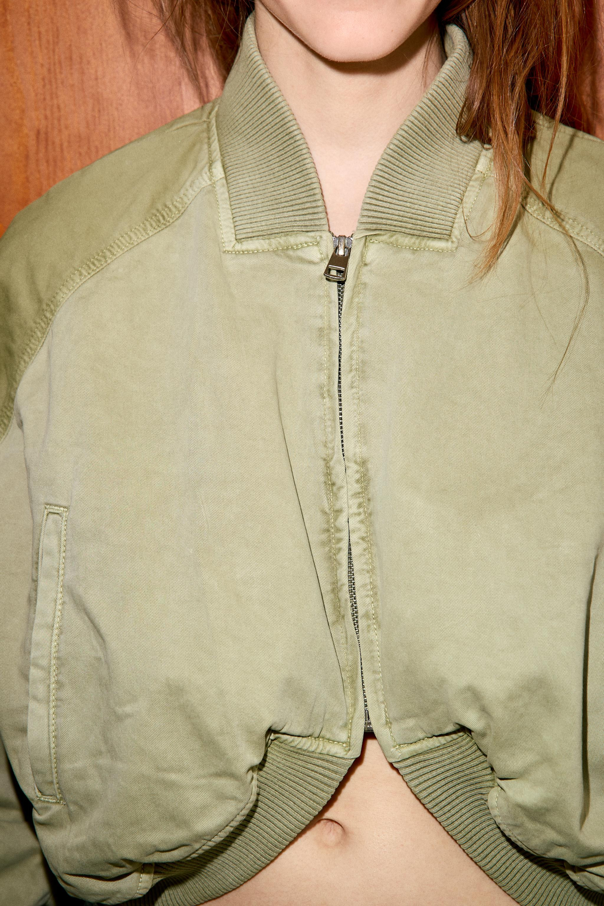 WASHED EFFECT BOMBER JACKET | Zara UK