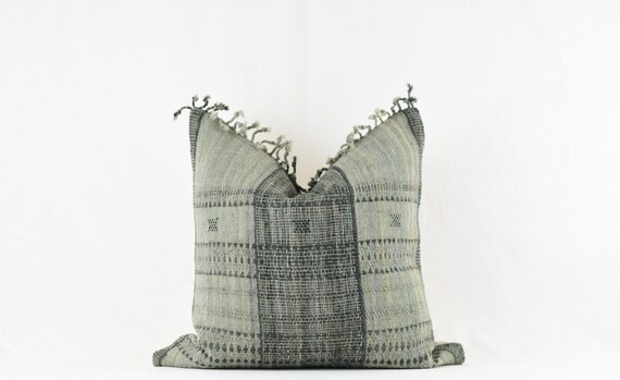 Seattle Gray Green With Black Woven Wool Pillow Cover | Etsy | Etsy (US)