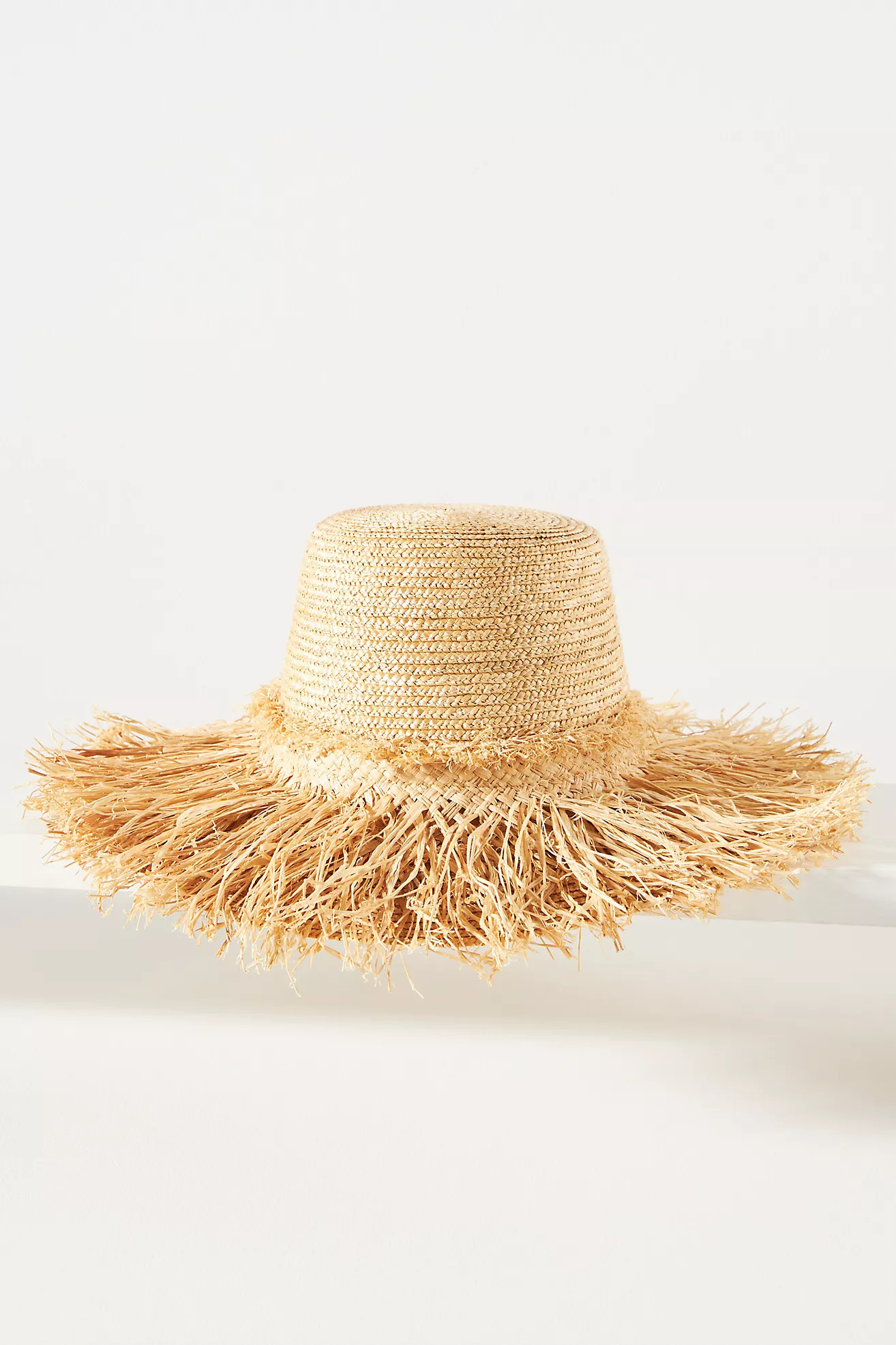 Lola Hats Hula Skirt Fringe Straw Bucket Hat | Anthropologie (US)