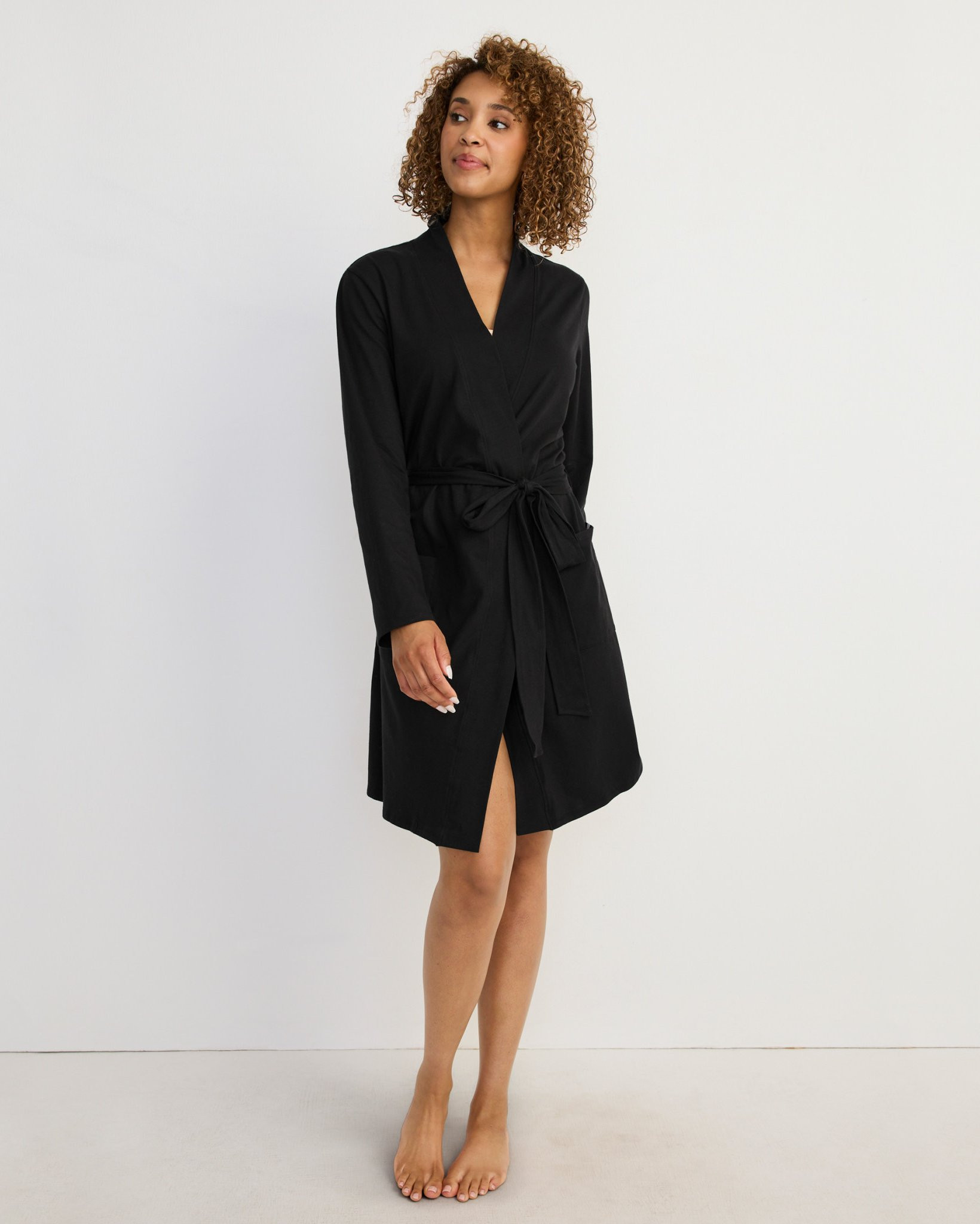 Organic Cotton Stretch Loungewear Robe | Jockey
