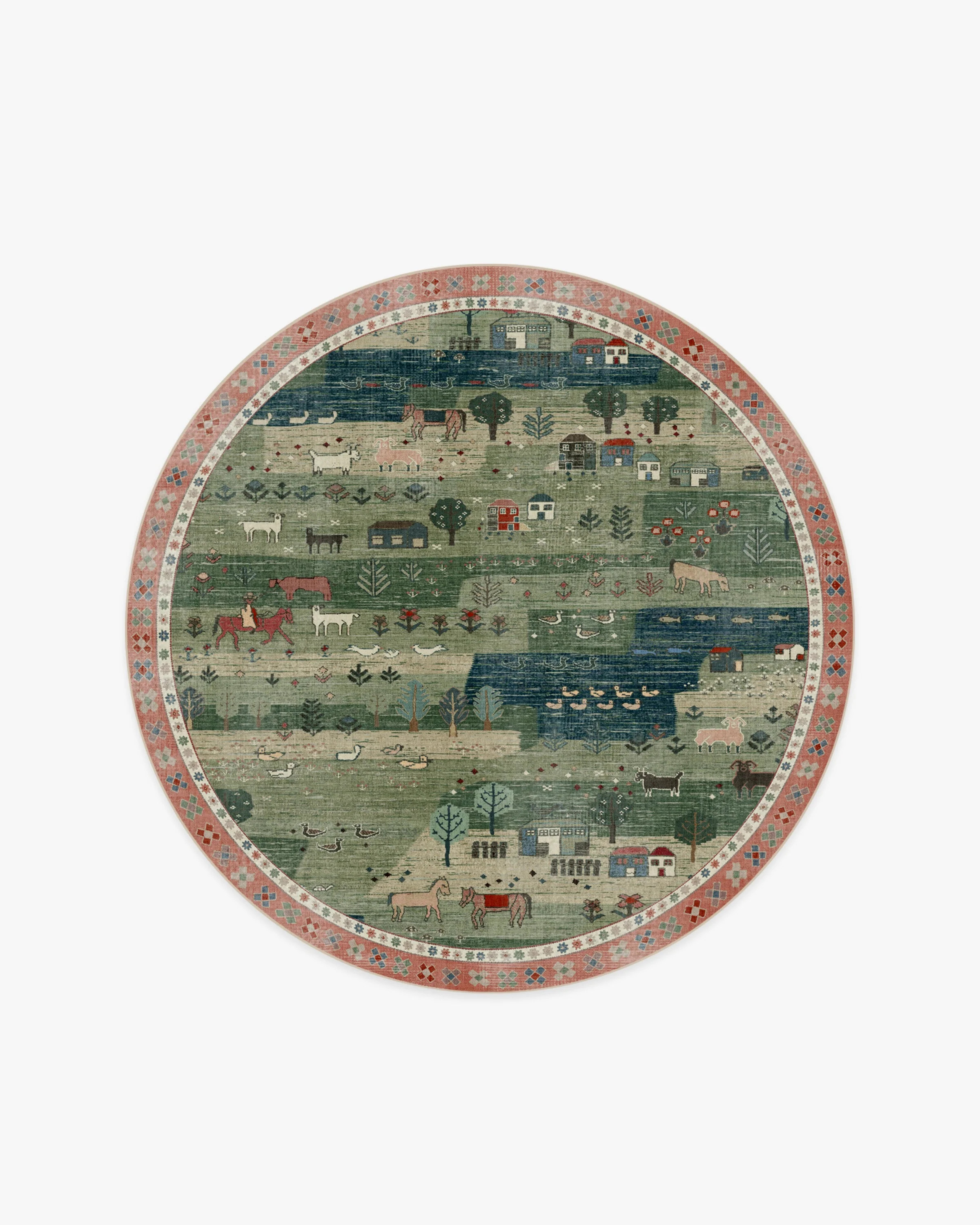 Alder Green Flatwoven Rug | Ruggable