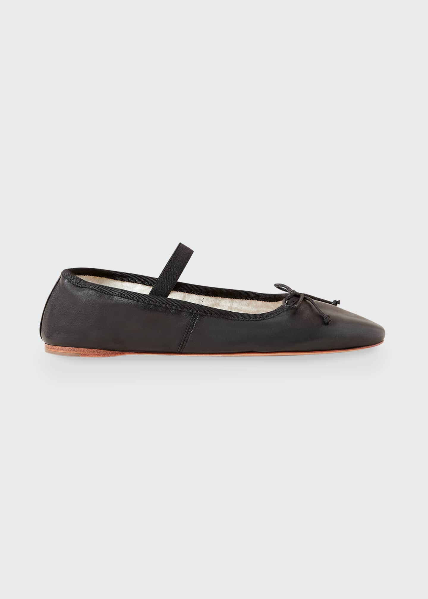 Loeffler Randall Leonie Lambskin Bow Ballerina Flats | Bergdorf Goodman