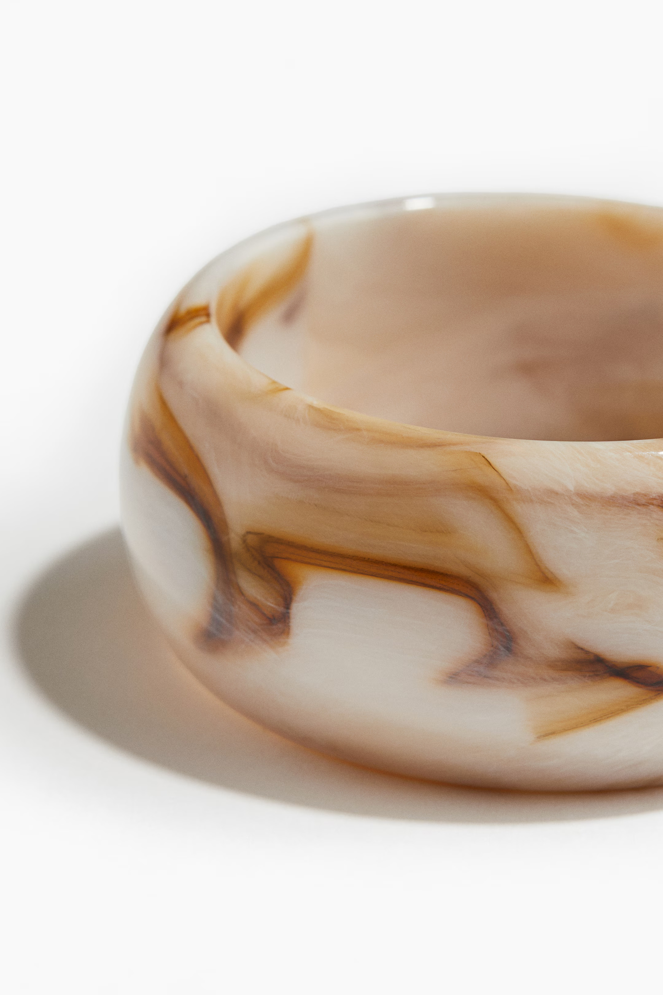 Light beige/marbled Chunky Bangle Bracelet | H&M (US + CA)
