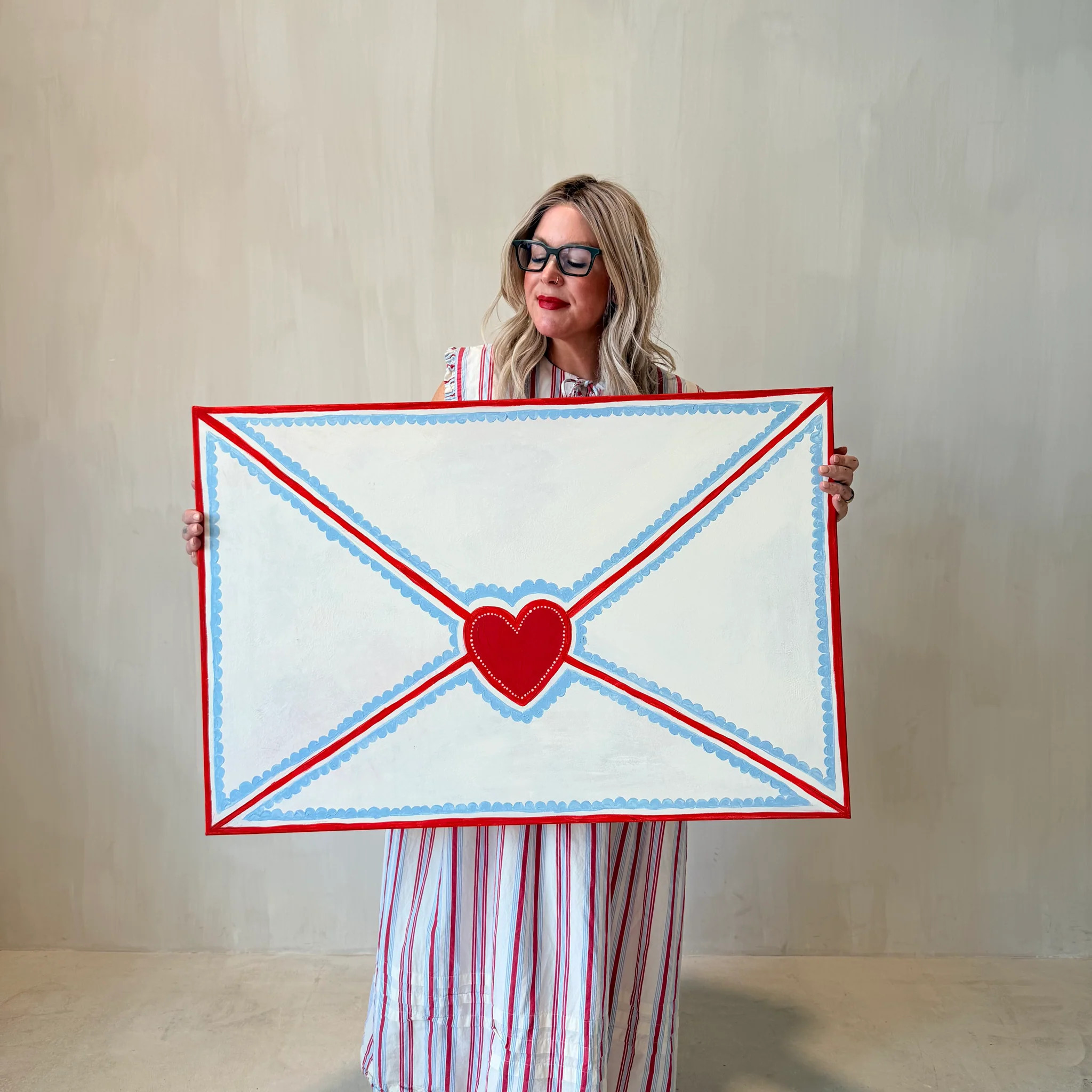 Love Letter Canvas Wall Art (Rectangle) | Lindsay Letters, LLC