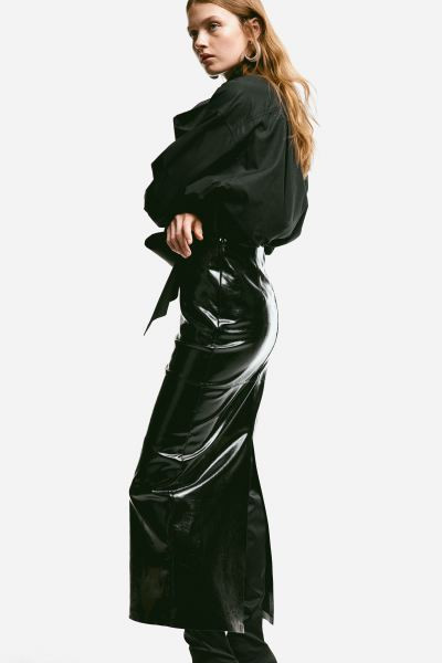Oversized Tie-neck Shirt | H&M (US + CA)