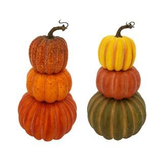 Assorted 14" Stacked Pumpkin Decoration by Ashland® | Michaels Stores