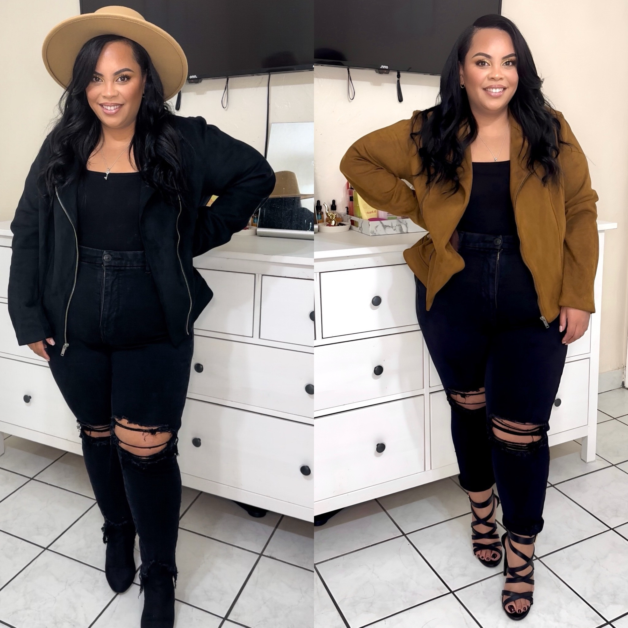 Plus Size Fall Outfit Ideas 💡 
- Heals & Hat from Lola Shotique
- Jacket Was from Old Navy. 

#LTKplussize #LTKsalealert #LTKstyletip
