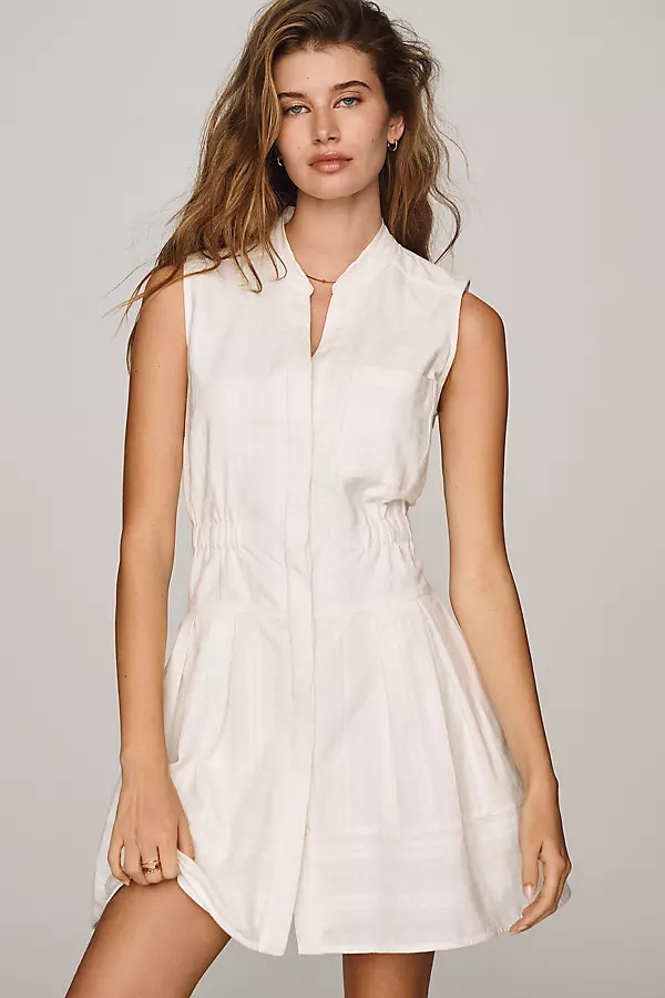 Sleeveless V-Neck Shirt Dress | Anthropologie (US)