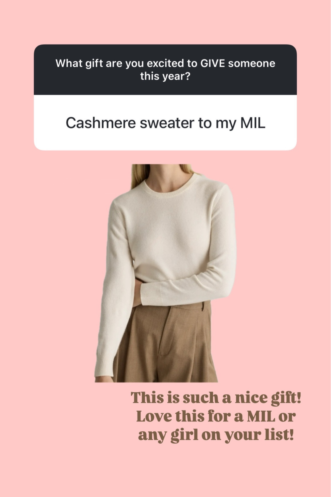 This sweater is pretty and the quality is so great! 


Loverly grey, gifts for her, sweater, cashmere

#LTKGiftGuide #LTKHoliday