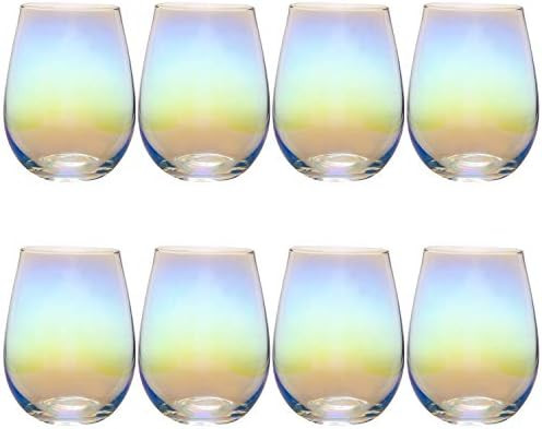 Wine Glasses 20oz,Large Champagne Glasses For Beverages White Wine Cups Party Glassware,Bar Drink... | Amazon (US)