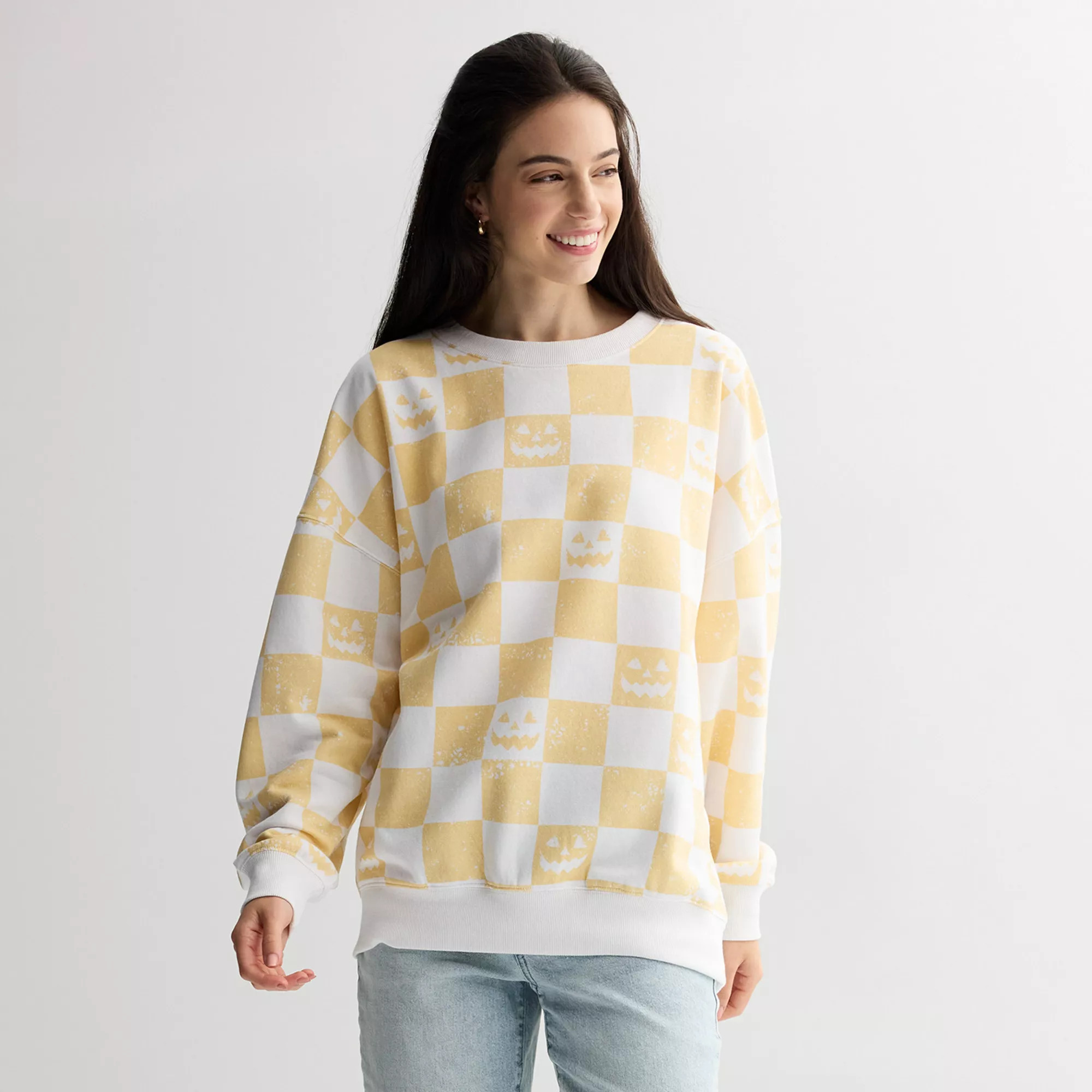 Juniors' Halloween Graphic Oversized Pullover | Kohl's