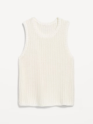 Sleeveless Open-Stitch Sweater | Old Navy (US)