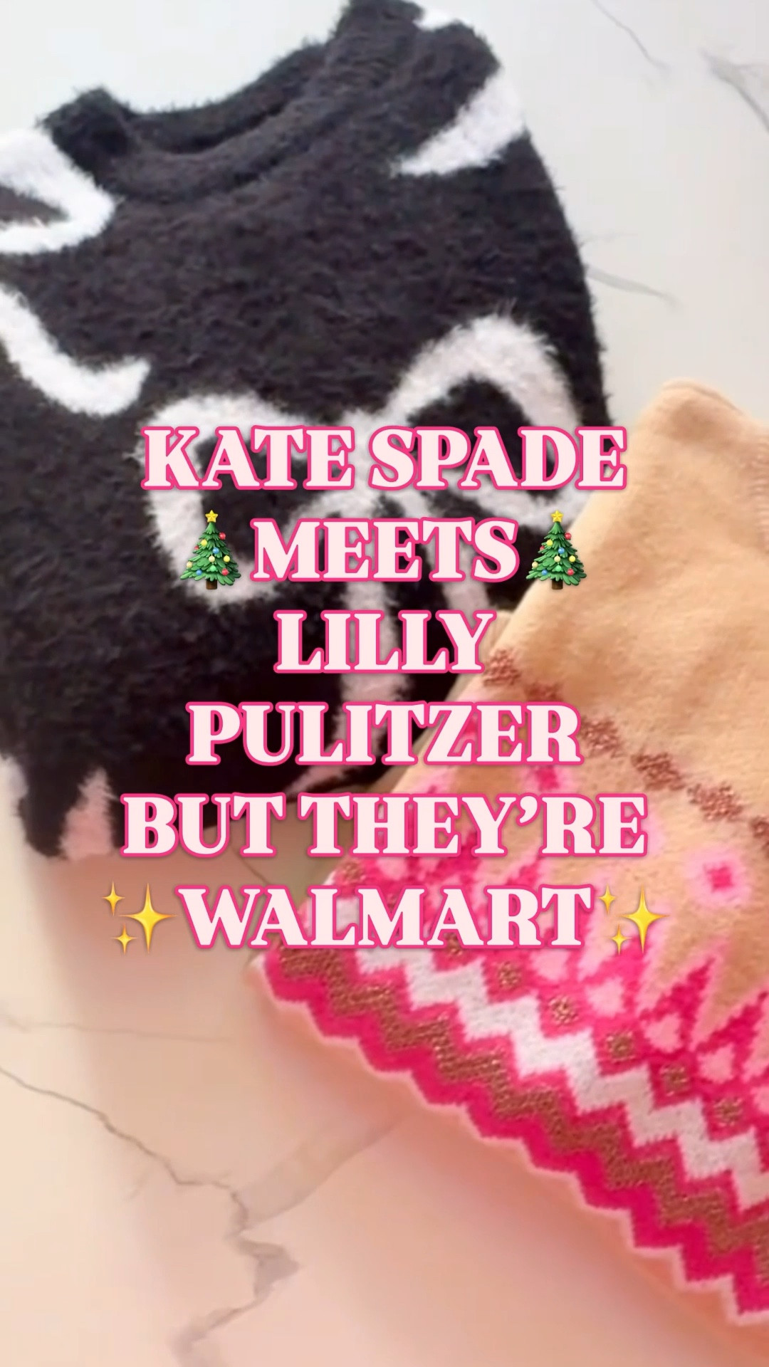 ✨Preppy Holiday Sweaters | Kate Spade & Lilly Pulitzer Energy… for Walmart Prices✨

These sweaters look like they walked straight out of a Kate Spade holiday window + a Lilly Pulitzer resort catalog — but they’re from Walmart and under $30. 🎀🌸

We’re talking bows + bright pink Fair Isle done the elevated, feminine, polished way — winter staples for the girls who love a girly holiday moment, but shop smart. Think “she always looks pulled-together” energy without designer price tags.

Perfect for:
🎀 feminine winter style
❄️ classic + playful Fair Isle
💗 preppy holiday outfits
✨ cozy but polished December dressing
☕ festive errands, school events & holiday brunch days

The texture is plush, soft, and luxe — and the details feel boutique-special. Truly “I can’t believe this is Walmart” quality.

And the best part?
Each style comes in multiple colors — from chic neutrals to vibrant festive brights. It’s giving holiday capsule, but make it girly + joyful. 🎀✨

Tap to shop — preppy holiday sweaters don’t last on LTK, and these are already gaining traction. Your future self (and your holiday photos) will thank you. 🤍

Holiday Sweaters | Preppy Holiday Style | Feminine Winter Outfits | Bow Sweater | Fair Isle Sweater | Kate Spade Inspired | Lilly Pulitzer Look for Less | Walmart Sweaters | Affordable Holiday Style | Holiday Outfit Ideas | Cozy Winter Fashion | Winter Look for Less | Girly Holiday Fashion | Walmart Finds | Designer Look for Less | Viral Walmart Fashion | Pink Fair Isle Sweater

#HolidaySweaters #PreppyStyle #ChristmasSweaters #WalmartFinds #LillyPulitzer #KateSpade

#LTKHoliday #LTKParties #LTKSeasonal