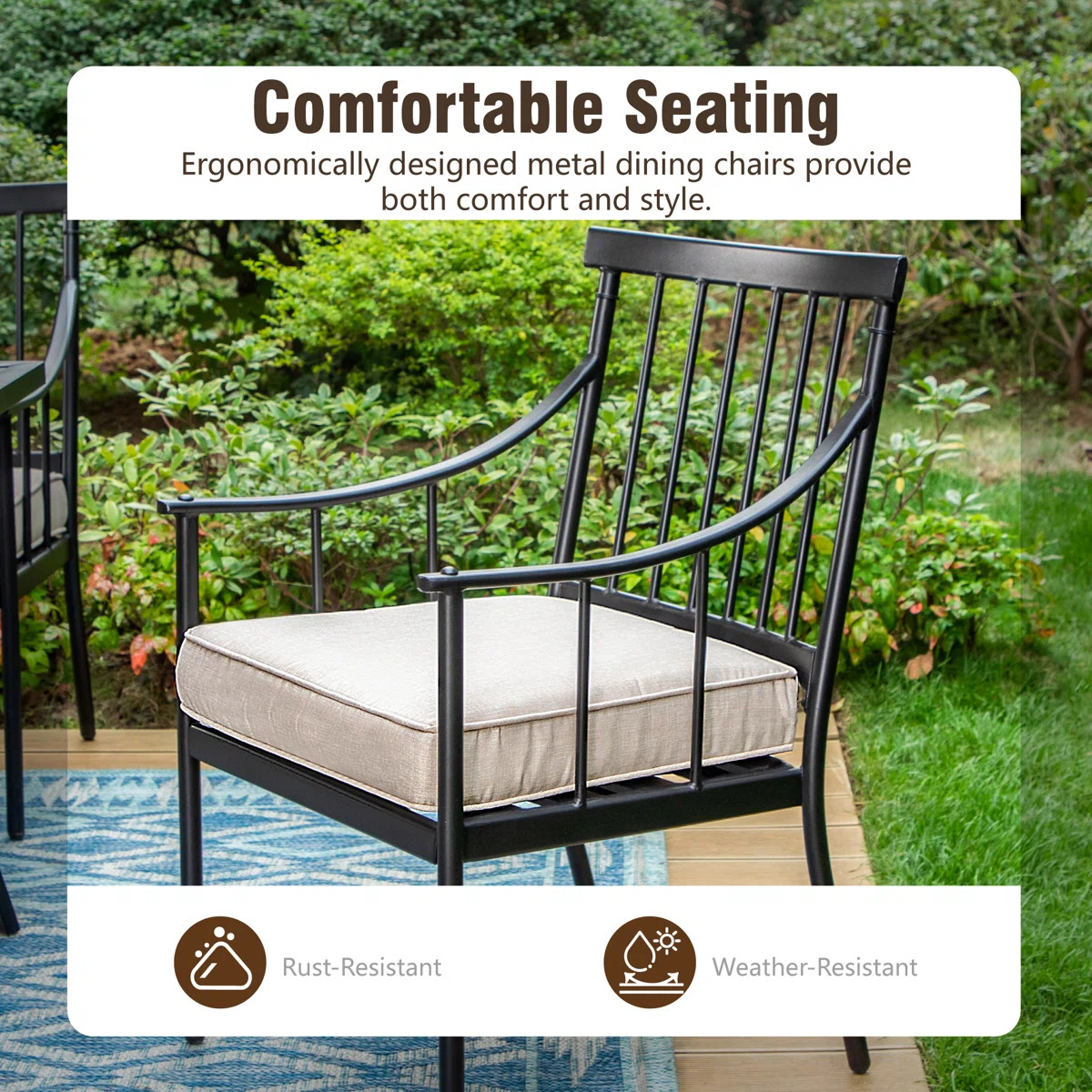 Ensemble de 2 fauteuils d'extérieur avec coussins Mcgahan (Set of 2) | Wayfair North America