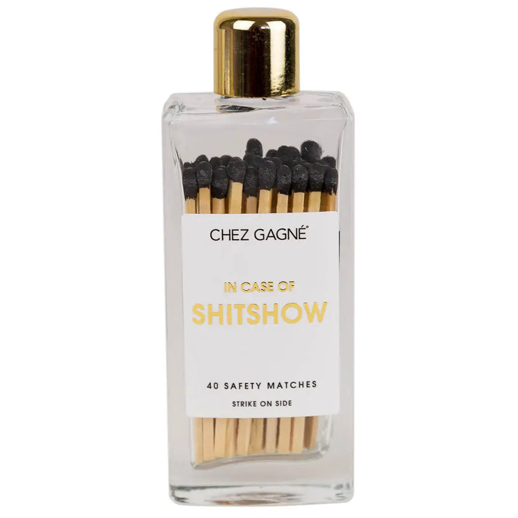 In Case of Sh*tshow Glass Bottle Matches | LULUSIMONSTUDIO