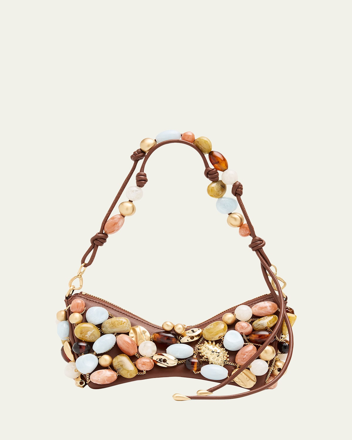 Mercier Multicolor Stone Leather Shoulder Bag | Bergdorf Goodman