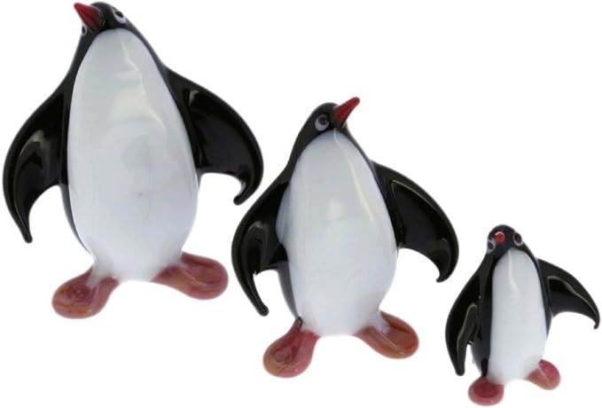 GlassOfVenice Murano Glass Penguin Family | Amazon (US)