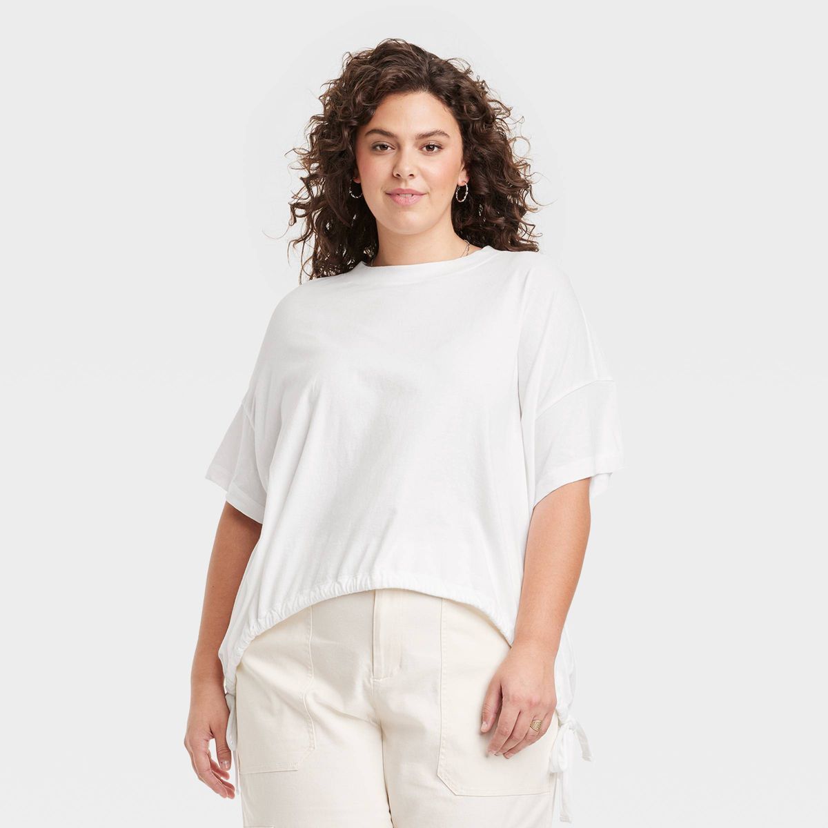 Women's Short Sleeve Side Ruched T-Shirt - Universal Thread™ | Target