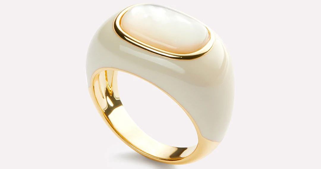 Statement Ring - Lennon Mother of Pearl | Ana Luisa