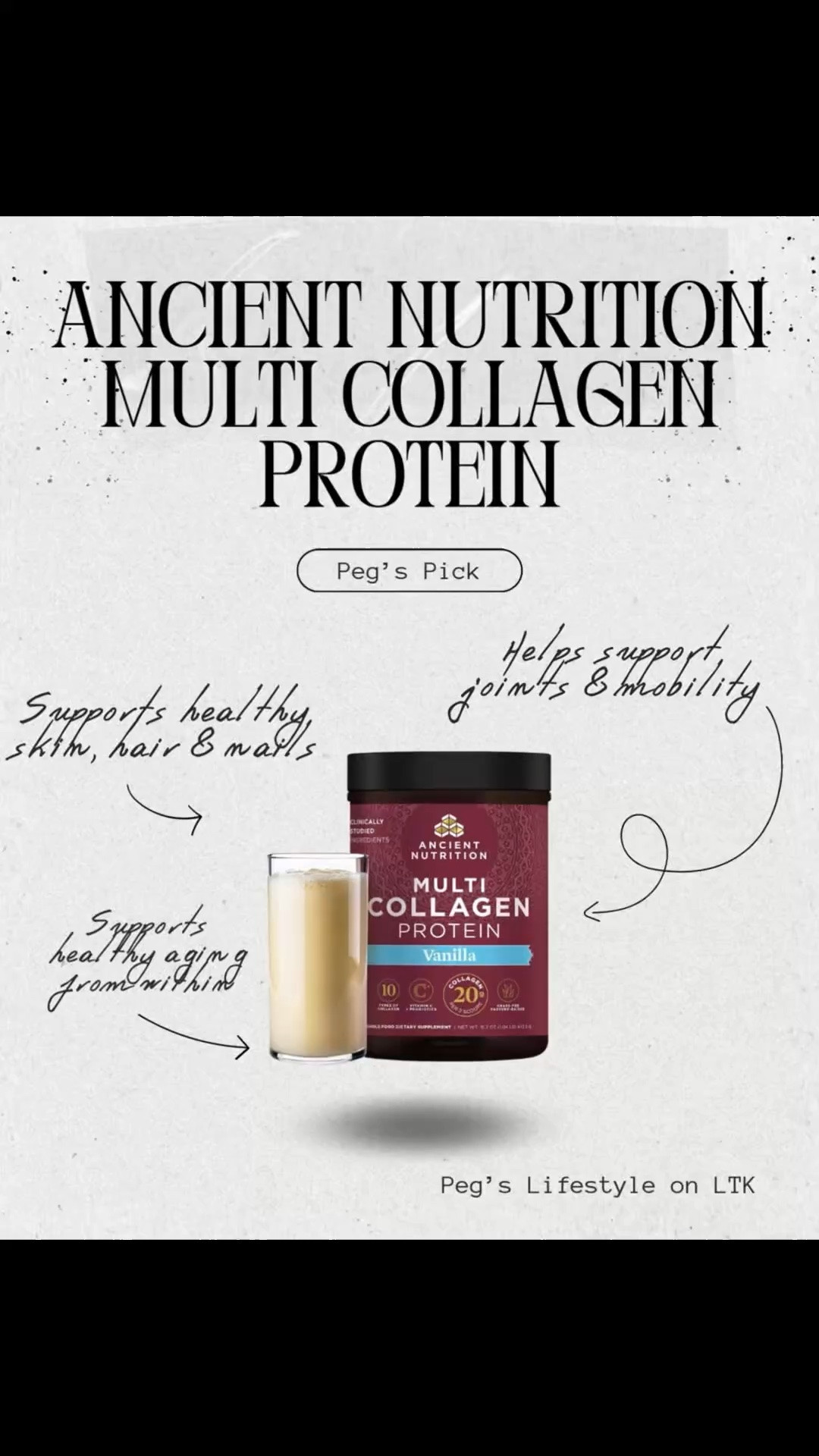 Easy wellness support in one simple scoop ✨🌿

Ancient Nutrition Multi Collagen Protein is such an easy addition to coffee, smoothies, or shakes for extra collagen support throughout the day. A great everyday wellness staple for skin, hair, nails, and overall health 🤍

#LTKfitnessgoals #LTKselfcare
