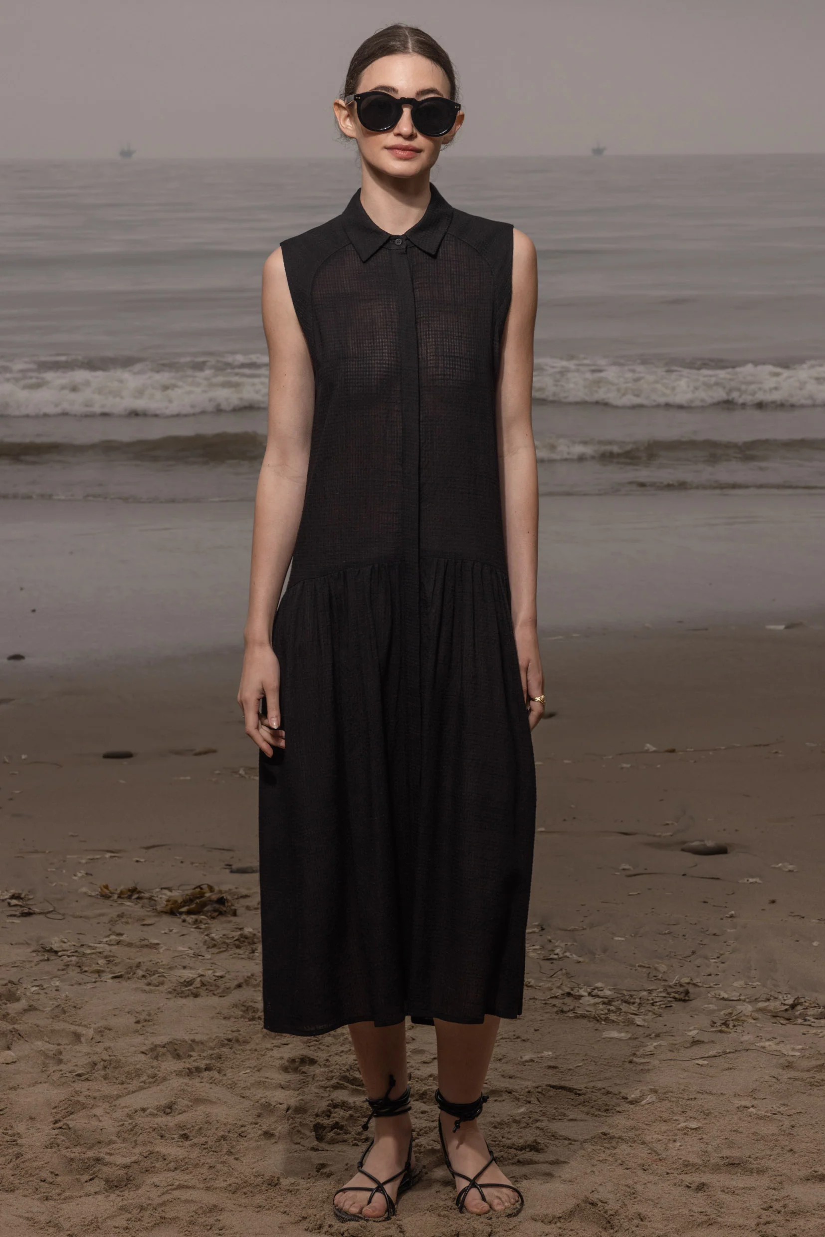 Provence Dress - Jacquard Gingham | Heidi Merrick