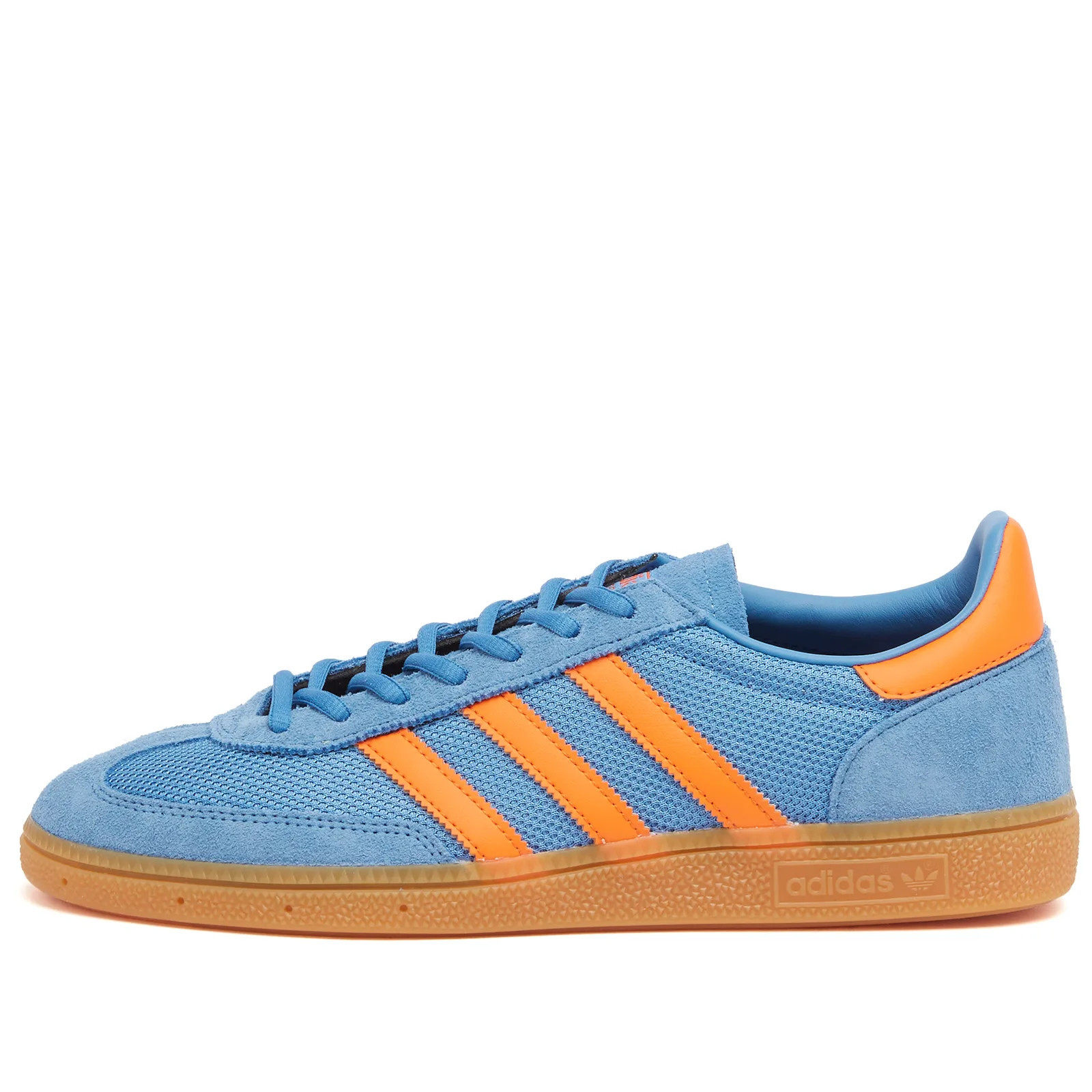 Adidas Handball Spezial Sneaker in Focus Blue/Orange, Size UK 3.5 | END. Clothing
