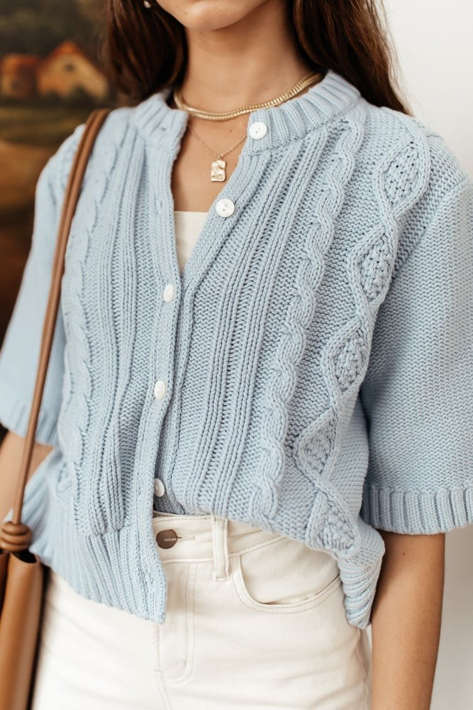 Everly Cardigan in Blue | Böhme US