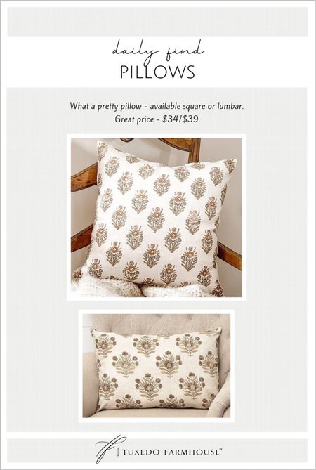 Affordable throw pillows in square or lumbar. 

Fall decor, home decor  

#LTKFind #LTKhome #LTKunder50