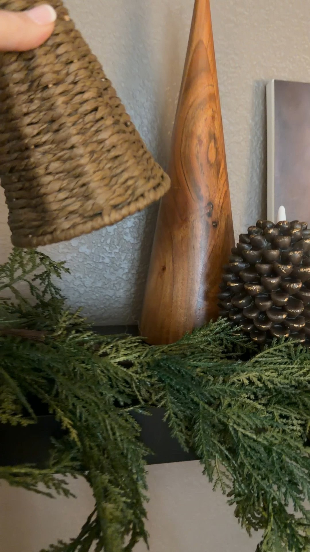 Organic holiday shelf styling - Christmas decor inspiration with Christmas trees 

#LTKSeasonal #LTKHome #LTKHoliday