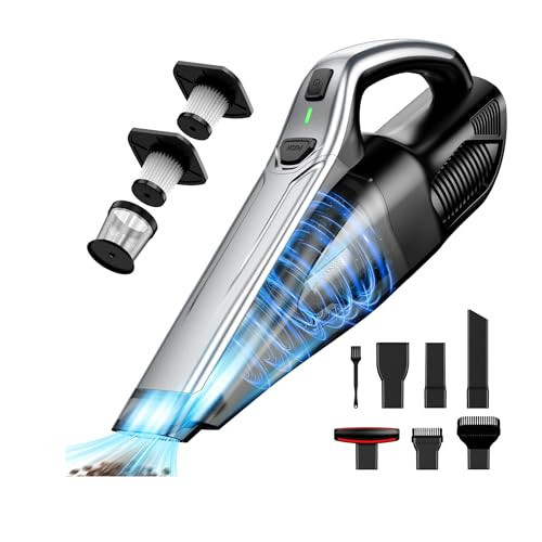 Car Vacuum Handheld Vacuum Cordless: 6-in-1 Portable Mini Vacuum Cleaner | Amazon (US)