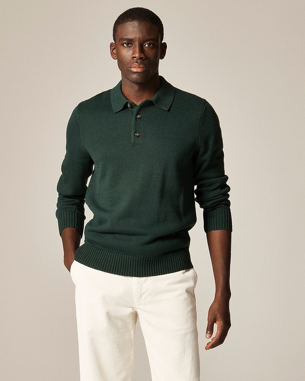Heritage cotton sweater-polo | J. Crew US