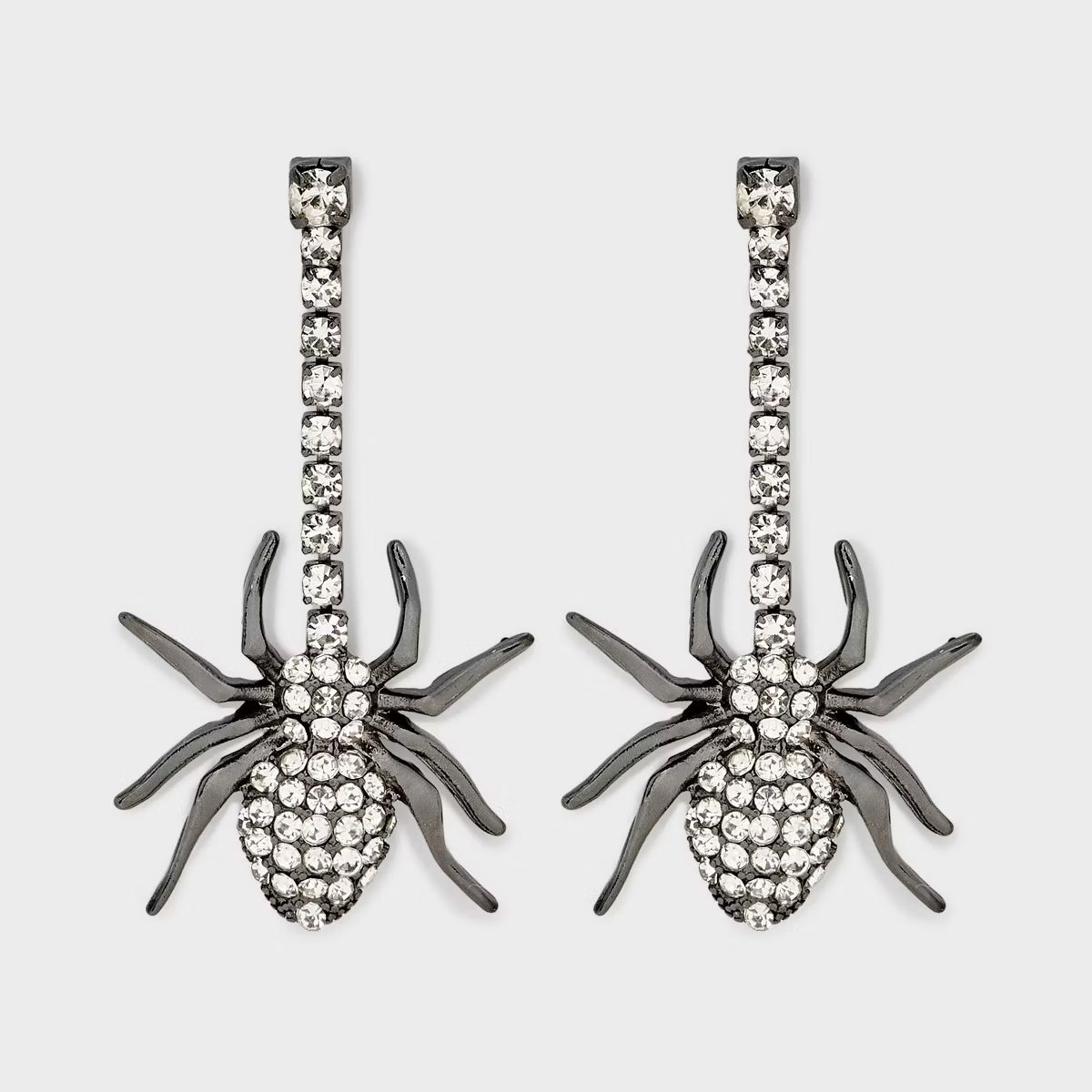 SUGARFIX by BaubleBar Web Star Earrings - Silver/Black | Target