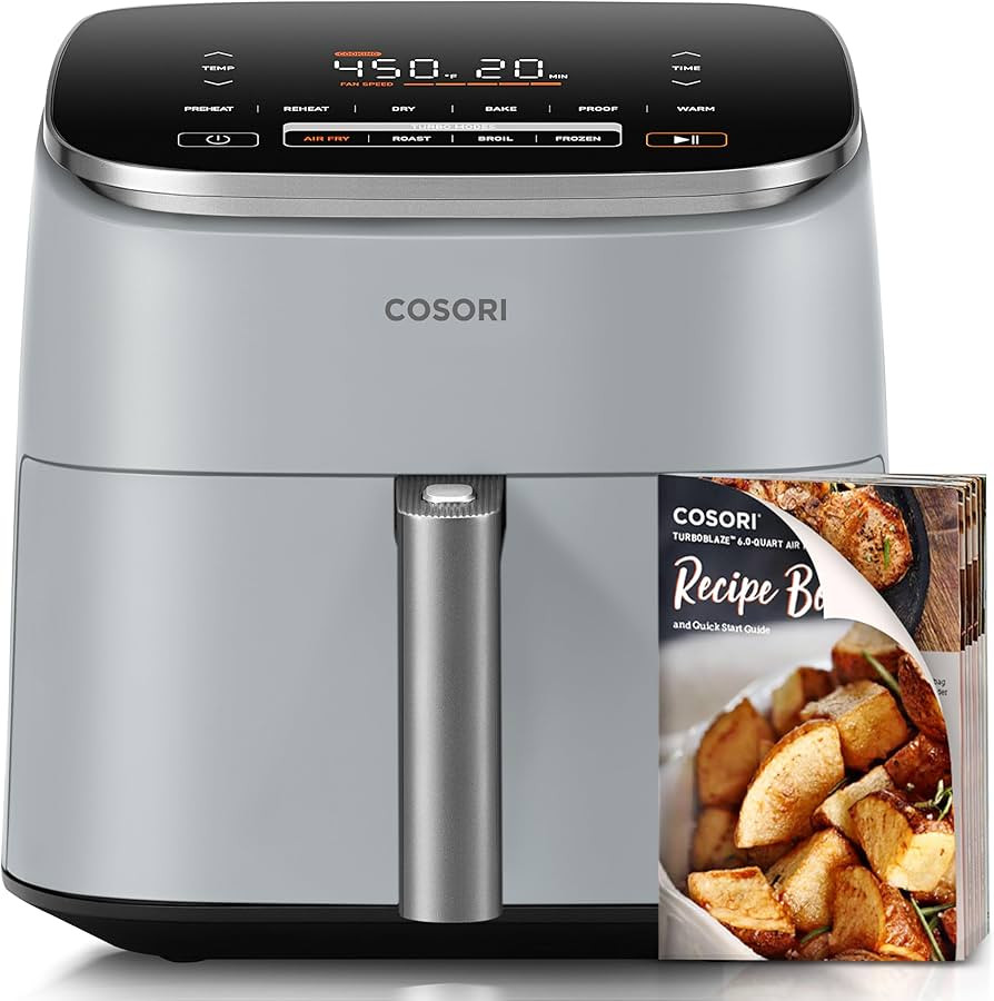 COSORI Air Fryer 9-in-1, Compact but Large 6 Qt, 5 Fast Fan Speeds with 450F for Ultra Crsipy, 95... | Amazon (US)