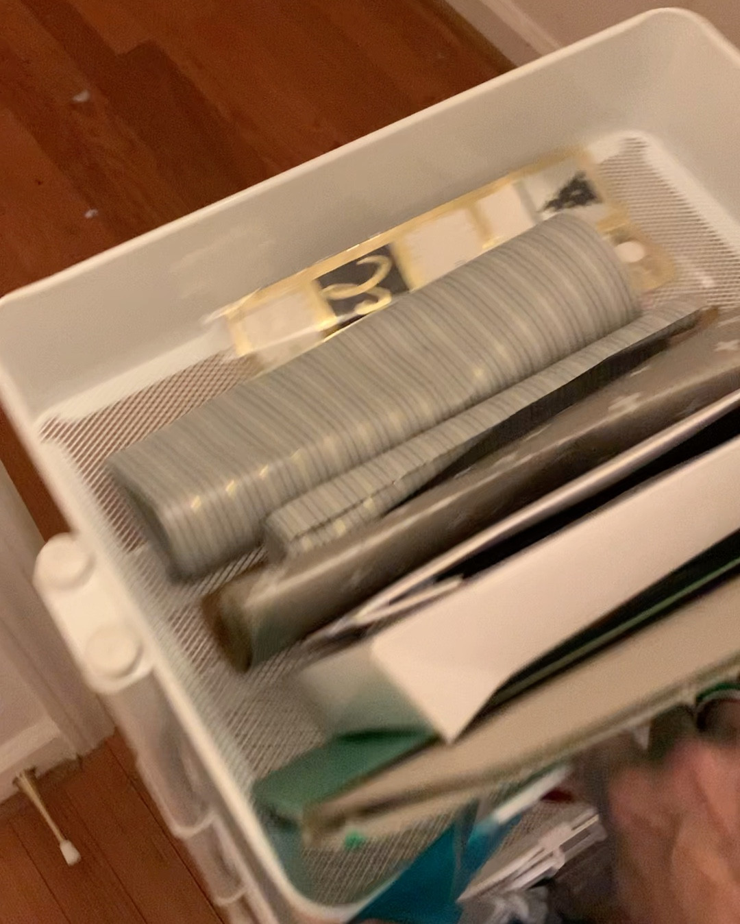 Easy gift wrap storage solution ✅

#LTKhome #LTKSeasonal